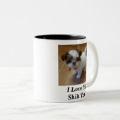 マグI愛私のシーズー(犬) Tzu! ツートーンマグカップ (正面右)