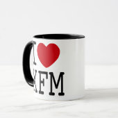 マグI愛XFM マグカップ (正面左)