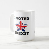 マグI投票Brexit コーヒーマグカップ (正面左)