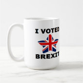 マグI投票Brexit コーヒーマグカップ (左)