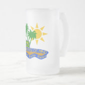 マグIbizaの精神状態-スタイル、色を選んで下さい フロストグラスビールジョッキ (正面右)