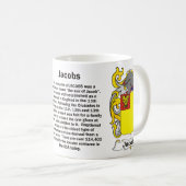 マグJacobs家族の紋章付き外衣 コーヒーマグカップ (正面右)