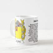 マグJacobs家族の紋章付き外衣 コーヒーマグカップ (正面左)