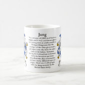マグJung家族の紋章付き外衣 コーヒーマグカップ (中央)