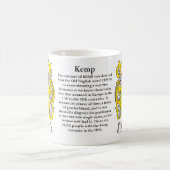 マグKemp家族の紋章付き外衣 コーヒーマグカップ (中央)