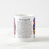 マグMcConnell家族の紋章付き外衣 コーヒーマグカップ (中央)