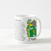 マグMcManus家族の紋章付き外衣 コーヒーマグカップ (正面右)