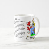 マグMolnar家族の紋章付き外衣 コーヒーマグカップ (正面右)