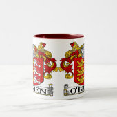 マグO'Brienの紋章付き外衣 ツートーンマグカップ (中央)