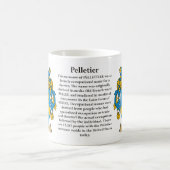 マグPelletier家族の紋章付き外衣 コーヒーマグカップ (中央)