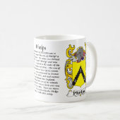 マグPhelps家族の紋章付き外衣 コーヒーマグカップ (正面右)