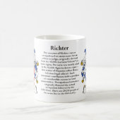 マグRichter家族のドイツの紋章付き外衣 コーヒーマグカップ (中央)