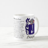 マグSchumacher家族の紋章付き外衣 コーヒーマグカップ (正面右)