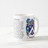 マグSwanson家族の紋章付き外衣 コーヒーマグカップ (正面右)