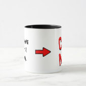 マグv1がなければ家クールに帰れない マグカップ (中央)