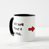 マグv1がなければ家クールに帰れない マグカップ (正面左)