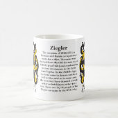 マグZiegler家族の紋章付き外衣 コーヒーマグカップ (中央)