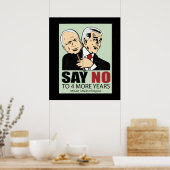 マケインとブッシュ。変装 ポスター (キッチン)