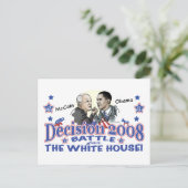 マケイン対オバマ2008 ポストカード (スタンド正面)