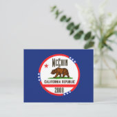 マケインCALIFORNIAはがき ポストカード (スタンド正面)