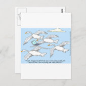 マケストギフトとティーを使おもしろい用したルーズガチョウ ポストカード (正面/裏面)