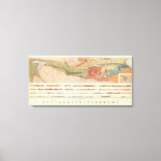 マケット地区総合地質図 キャンバスプリント (正面)