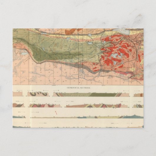 マケット地区総合地質図 ポストカード (正面)