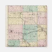 マケット郡の地図とウェストフィールド マグネット (正面)