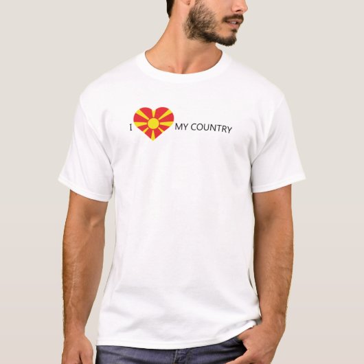 マケドニアが大好き Tシャツ (正面)