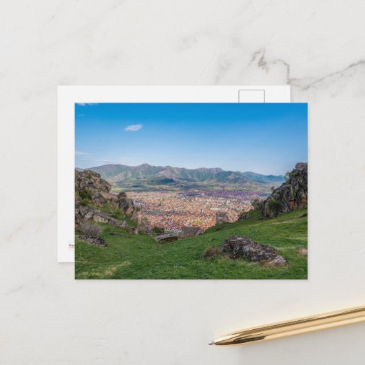 マケドニアのピレップ紙からの挨拶 ポストカード (正面/裏面インサイチュ)