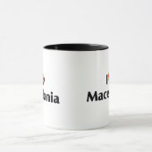 マケドニアの旗が好き マグカップ (中央)