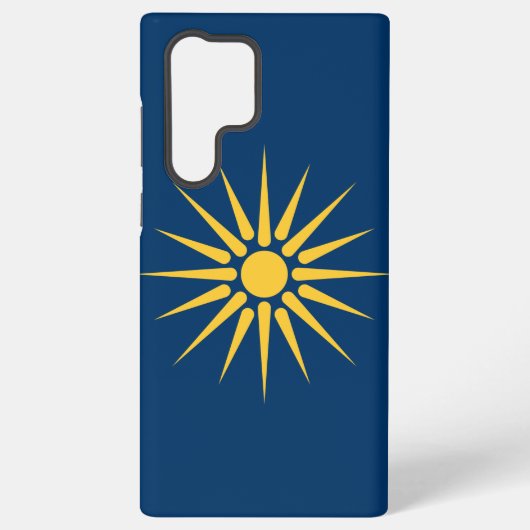 マケドニアの旗をあしらったSamsung Galaxy S22 Ultraケース Samsung Galaxyケース (裏面)