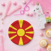 マケドニアの紙皿の旗 ペーパープレート (パーティー)