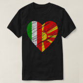 マケドニアイイタリアンタリア国旗おたく Tシャツ (デザイン正面)