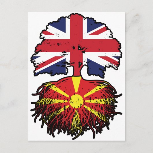 マケドニアイギリス統一された王国 ポストカード (正面)