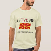 マケドニアガールフレンド大好き Tシャツ (正面)