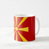 マケドニアクール国旗 コーヒーマグカップ (正面右)