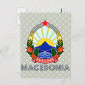 マケドニアコート・オブ・アームズ ポストカード (正面/裏面)