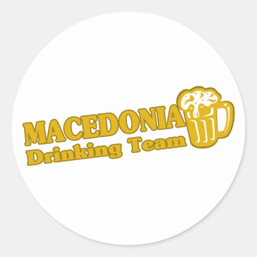 マケドニアチーム ラウンドシール (正面)