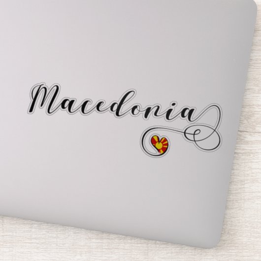 マケドニアハート国旗 シール (詳細)