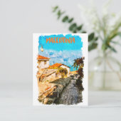 マケドニアバルカン水彩旅行 ポストカード (スタンド正面)