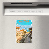 マケドニアバルカン水彩旅行 マグネット (インサイチュ (食洗機))