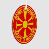 マケドニアラウンドエンブレム オーナメント (正面)