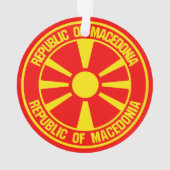 マケドニアラウンドエンブレム オーナメント (裏面)