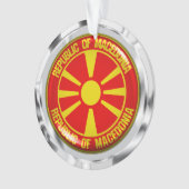 マケドニアラウンドエンブレム オーナメント (正面)