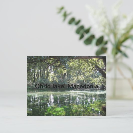 マケドニア共和国のオフリド湖 ポストカード (スタンド正面)