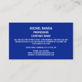 マケドニア国旗と国章、北マケドニア 名刺 (裏面)