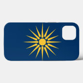 マケドニア国旗のApple Case-Mate、愛国的なデザイン Case-Mate iPhoneケース (裏面 (横))