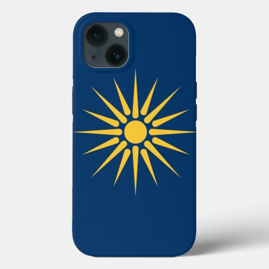 マケドニア国旗のApple Case-Mate、愛国的なデザイン Case-Mate iPhoneケース (裏面)