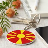 マケドニア国旗 キーホルダー (側面)